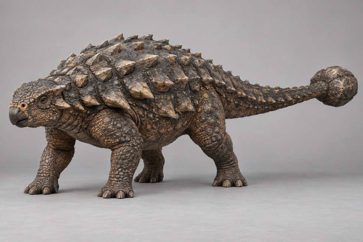 3D artwork of Ankylosaurus