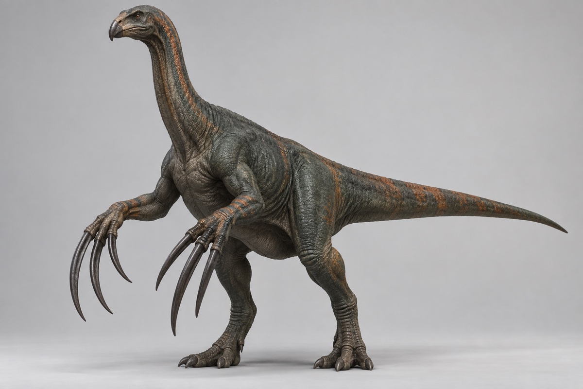 3D artwork of Therizinosaurus